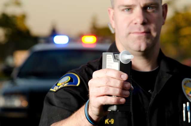 DUI checkpoint breathalyzer